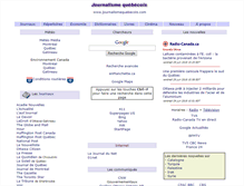 Tablet Screenshot of journalismequebecois.com